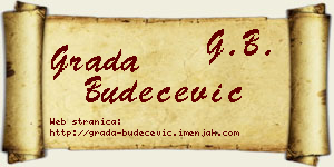 Grada Budečević vizit kartica